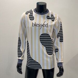 1 Blessed long sleeve patch tee